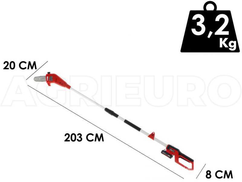 Einhell GC-LC 18/20 Li T Battery-powered Pruner on Extension Pole - WITHOUT BATTERY AND BATTERY CHARGER