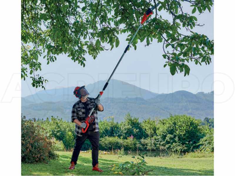 Battery powered shop pole tree trimmer