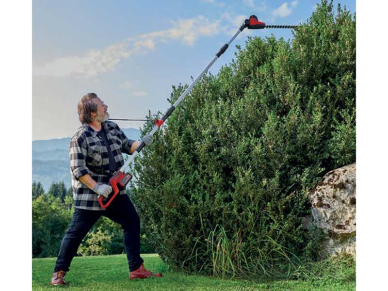 Einhell GC-HH 18/45 Li T Battery-powered Electric Hedge Trimmer on Telescopic Pole - 18 V - 2.5Ah