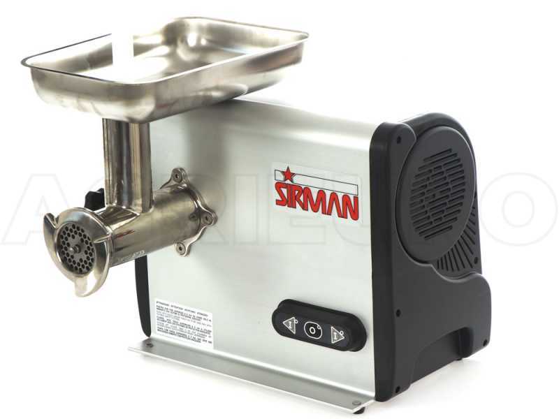 Sirman TCG 12 Dakota Electric Meat Mincer - Removable Grinding Unit in Stainless Steel - Three-phase - 1100 Watt