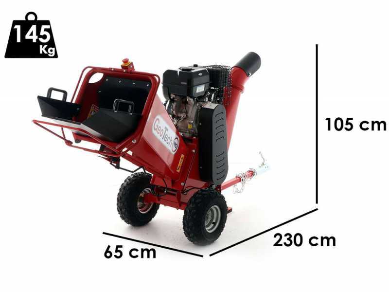 GeoTech PRO PCS 90 BS - Professional petrol garden shredder - Brigss&amp;Stratton engine
