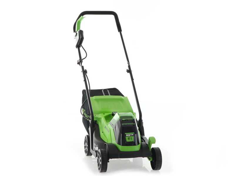 Greenworks GD24LM33 24V Battery-powered Lawn Mower - 33 cm - BATTERY AND BATTERY CHARGER NOT INCLUDED