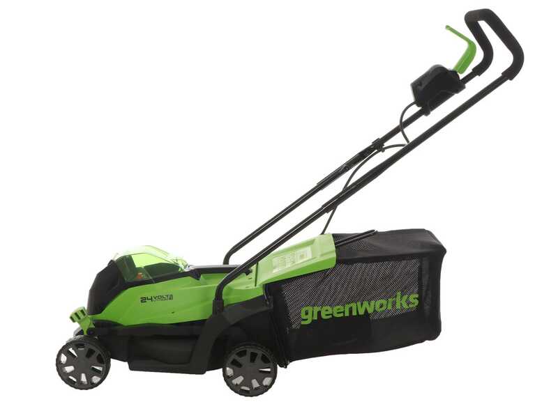 Greenworks GD24LM33 24 V Battery-powered Electric Lawn Mower - 33 cm - 4Ah Battery