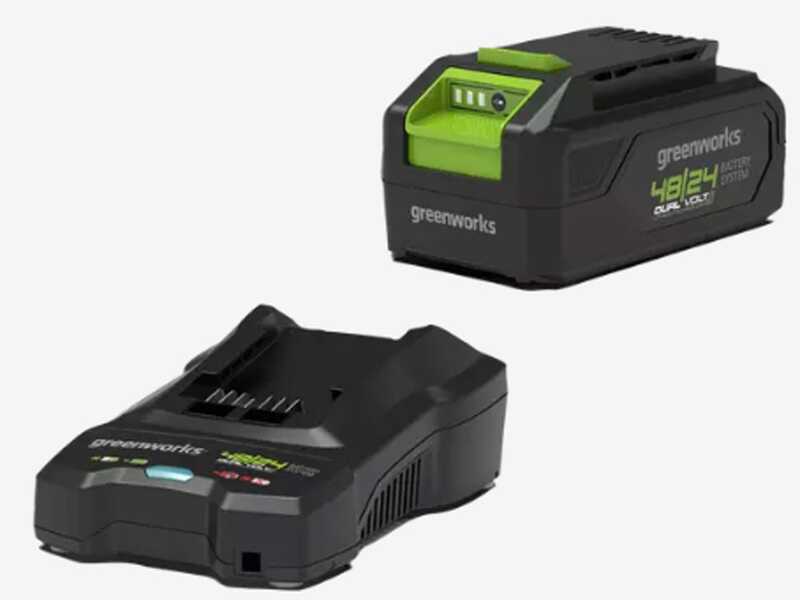 Greenworks GD24LM33 24 V Battery-powered Electric Lawn Mower - 33 cm - 4Ah Battery