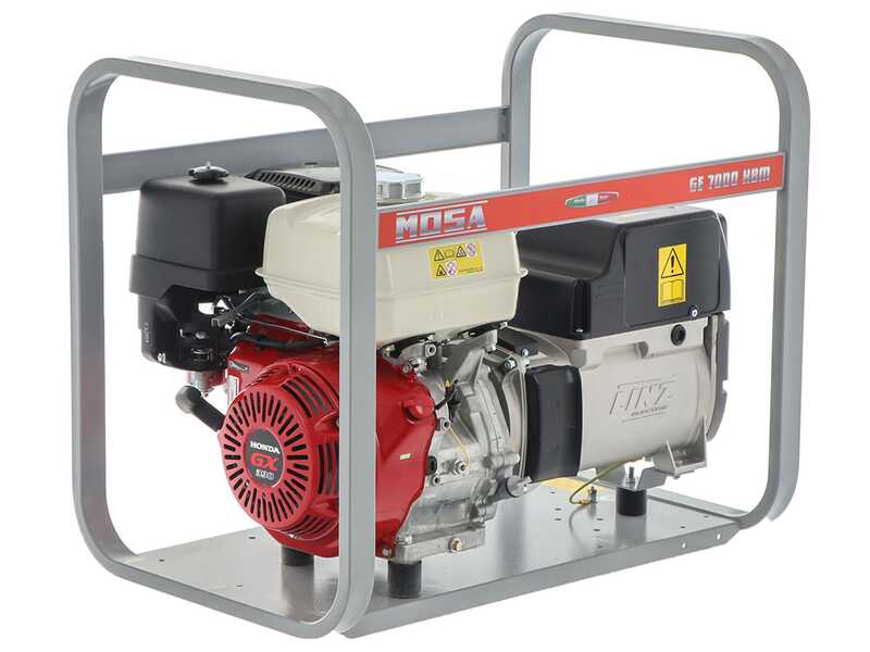 MOSA GE 7000 HBM - 6 kW Petrol Power Generator with AVR Panel - DC 5 kW Single-phase