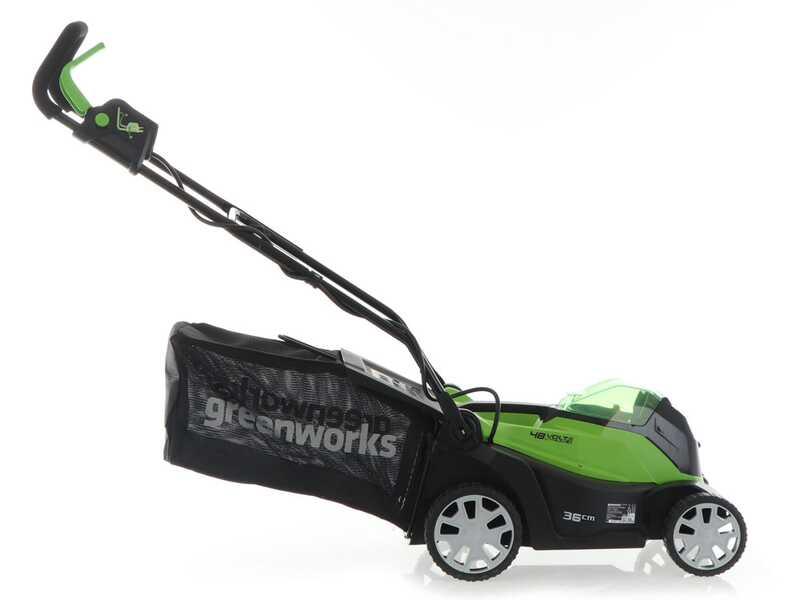 Greenworks G48LM36 48V battery powered lawn mower best deal on