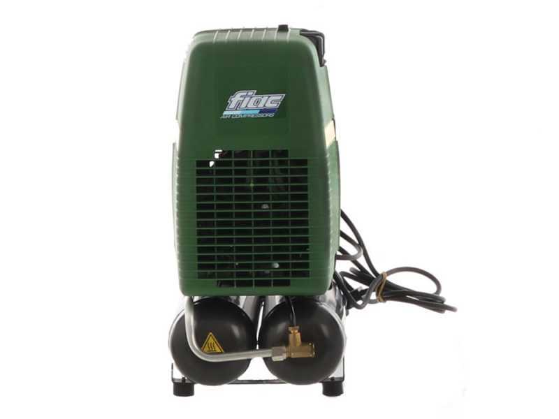 FIAC ECU 201 - Single-phase, oil-less, portable electric air compressor - 1.5 HP motor - 6 lt.