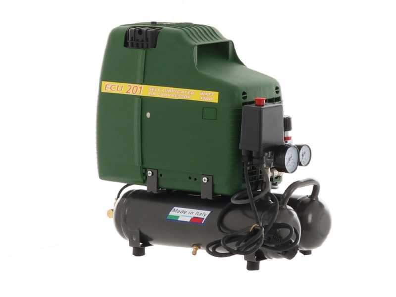 FIAC ECU 201 - Single-phase, oil-less, portable electric air compressor - 1.5 HP motor - 6 lt.