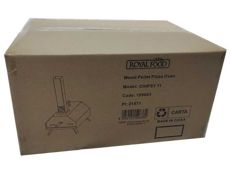 Royal Food CHIPSY 11 - Wood Pellet Pizza Oven - Cooking Capacity: 1 Pizza