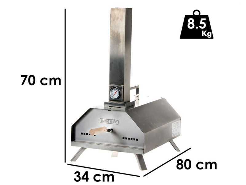 Royal Food CHIPSY 11 - Wood Pellet Pizza Oven - Cooking Capacity: 1 Pizza