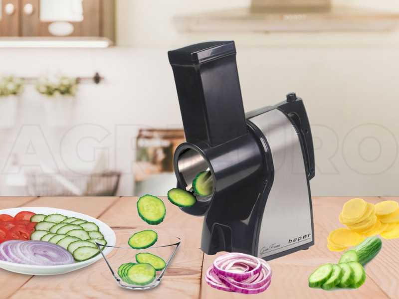 Professional Salad Maker Electric Slicer/Shredder with One-Touch Control and 4 F