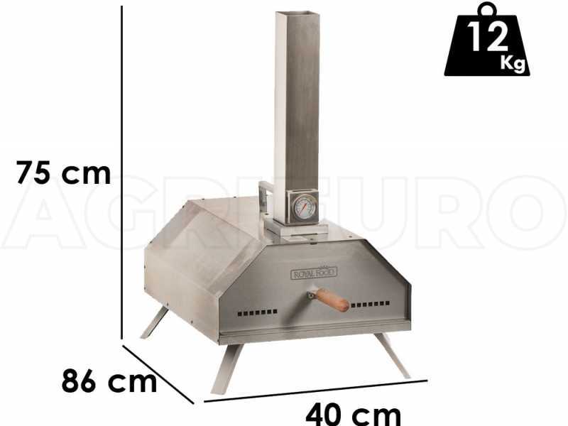 Royal Food CHIPSY 13 - Wood Pellet Pizza Oven - Cooking Capacity: 1 Pizza