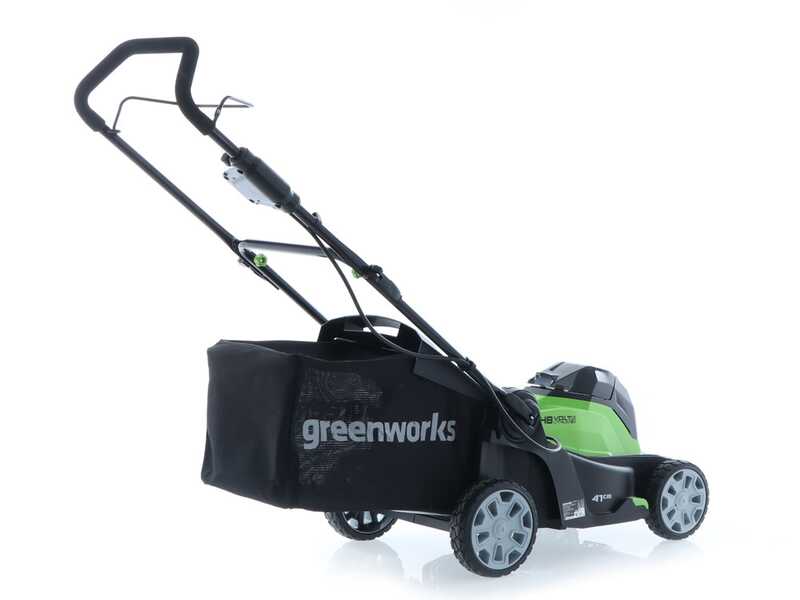 Greenworks G48LM41 48V Battery-powered Electric Lawn Mower - 41 cm - BATTERY AND BATTERY CHARGER NOT INCLUDED
