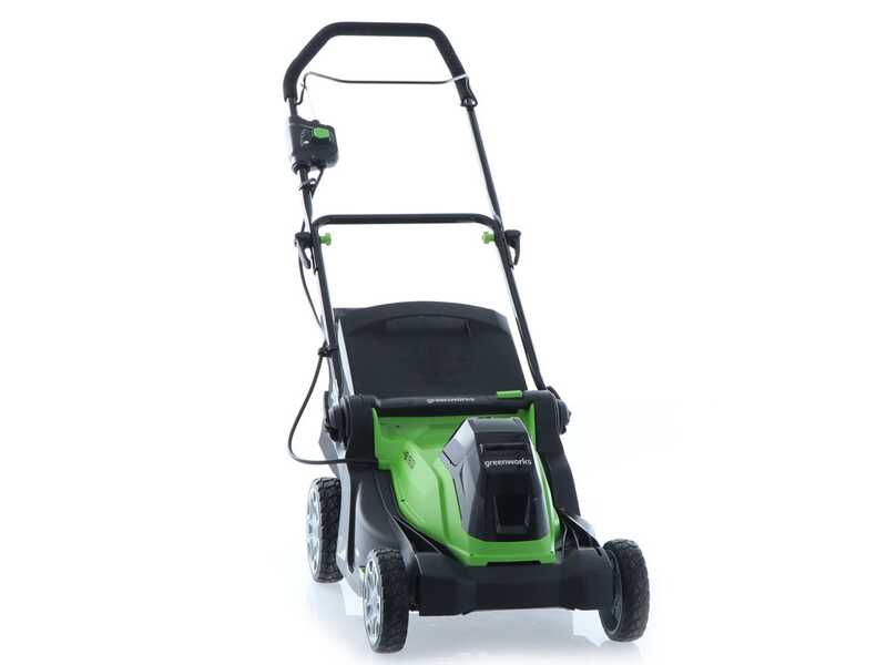 Green work deals electric lawn mower