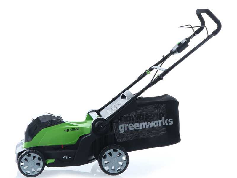 Greenworks G48LM41 48V Battery-powered Electric Lawn Mower - 41 cm - BATTERY AND BATTERY CHARGER NOT INCLUDED