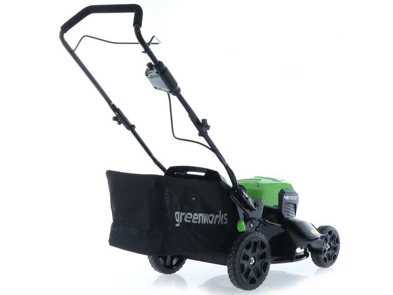 Greenworks G48LM46 48V battery powered lawn mower best deal on