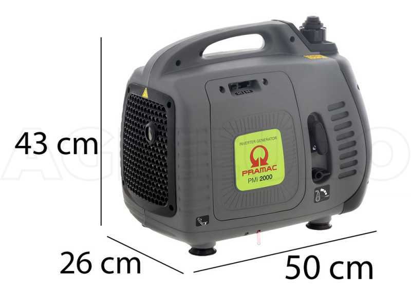 Pramac PMi2000 - 1.9 kW Portable Silenced Inverter Power Generator - DC 1.7 kW Single-phase