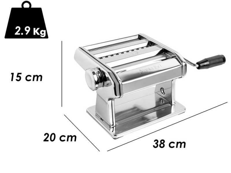 Marcato Ampia 150 - Manual Stainless Steel Pasta Maker 