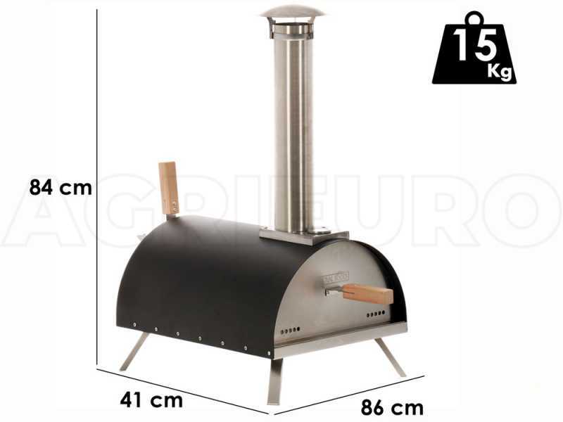 Royal Food WOODSY 13 Wood Pellet Pizza Oven - Cooking capacity: 1 pizza