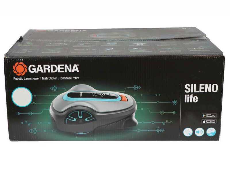 Gardena SILENO life 1000 set Smart Robot Lawn Mower - Management via Gardena Smart App - 1000 s.q. m. Recommended Cutting Area