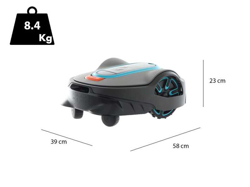 Gardena SILENO life 1000 set Smart Robot Lawn Mower - Management via Gardena Smart App - 1000 s.q. m. Recommended Cutting Area