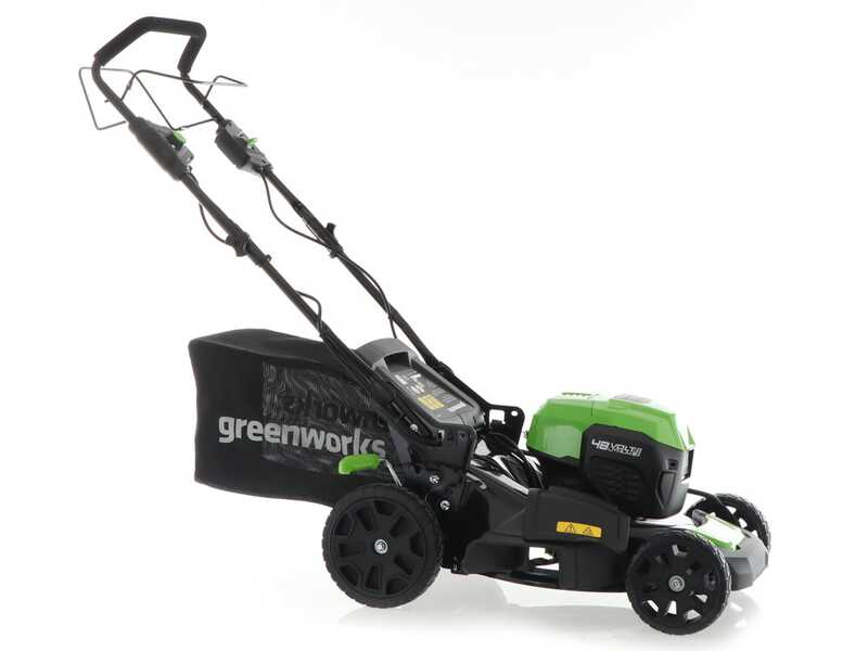 Greenworks GD48LM46SP 48V battery powered lawn mower best deal