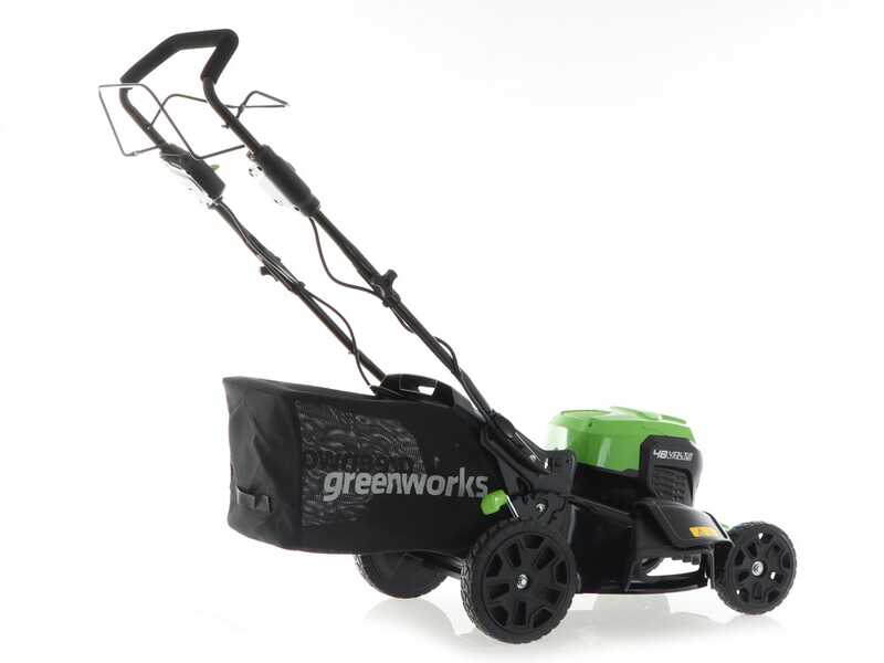 Greenworks GD48LM46SP 48V battery powered lawn mower best deal