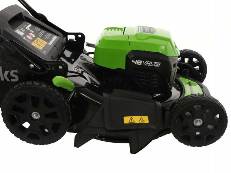 Greenworks GD48LM46SP 48V Battery-powered Electric Lawn Mower - 46 cm Cutting Width - 4Ah Battery