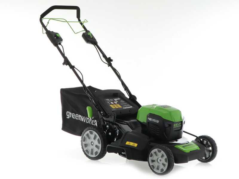 Battery self deals propelled lawn mower