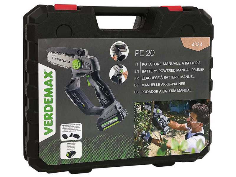 Verdemax PE20 Battery-powered Manual Pruner - 20 V 2Ah Battery