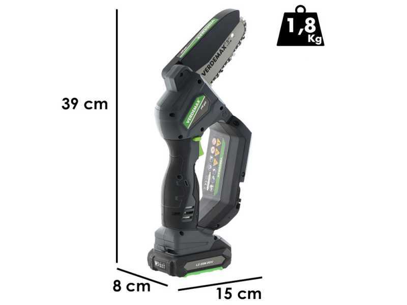 Verdemax PE20 Battery-powered Manual Pruner - 20 V 2Ah Battery