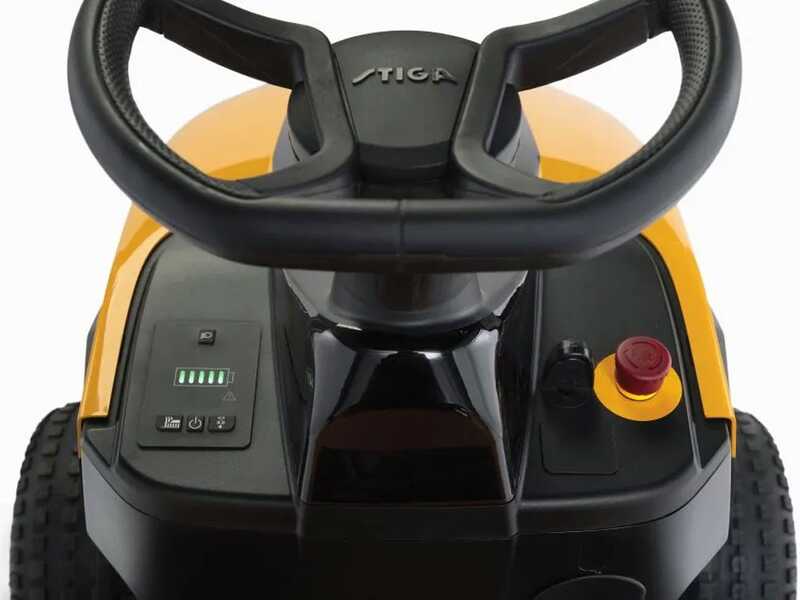 Stiga Estate 384e cordless lawn tractor - Collection box - Power 48V/30Ah
