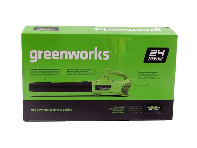 Greenworks G24ABO Axial Battery-powered Leaf Blower 24 V - with 4Ah battery