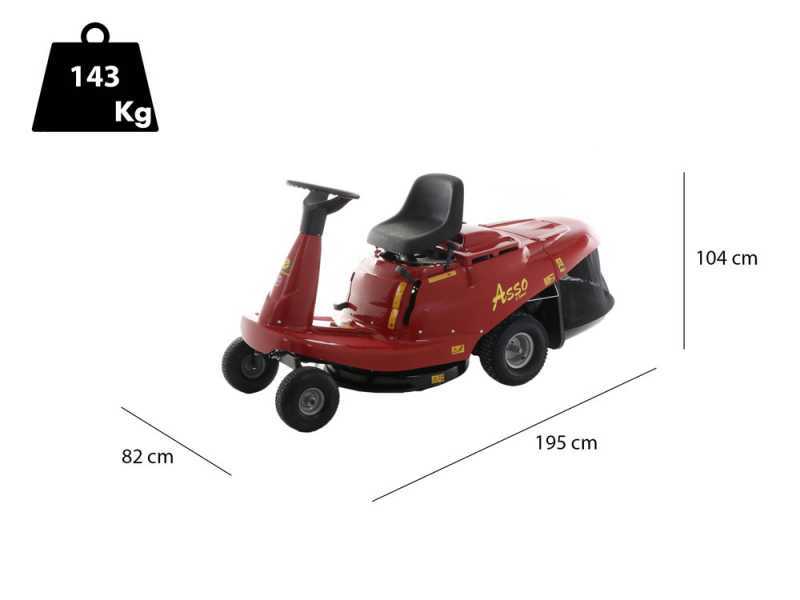 Eurosystems ASSO 67 Mini Rider - Rider Riding-on Mower - 352 cc LONCIN Engine - 7.2 Kw