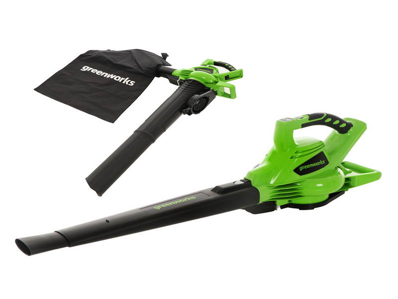 Greenworks GD48BV 48V Cordless Leaf Blower Garden Vacuum WITHOUT BATTERY AND CHARGER
