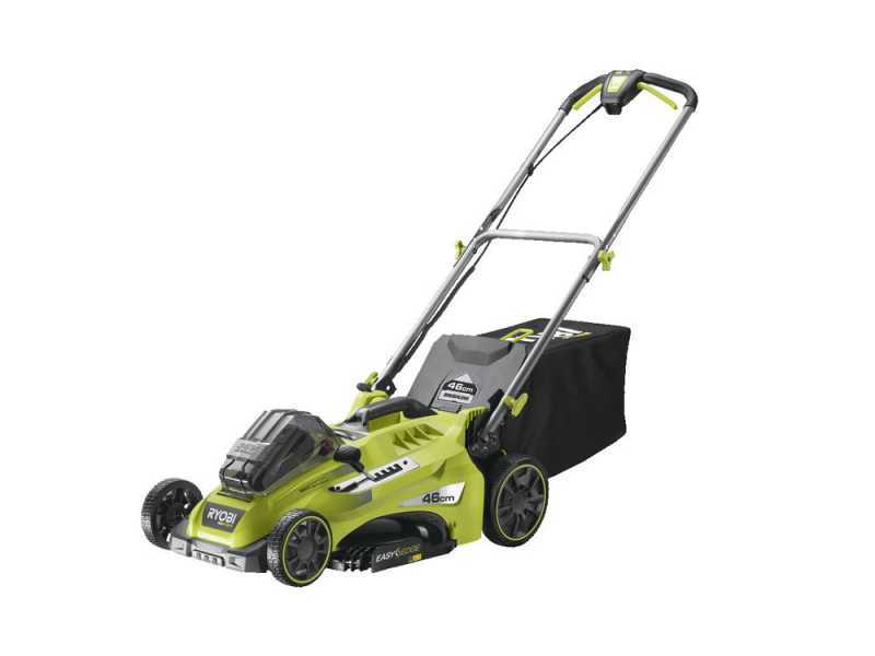 Ryobi RLM36X46H50PG 36 V battery powered lawn mower best deal on