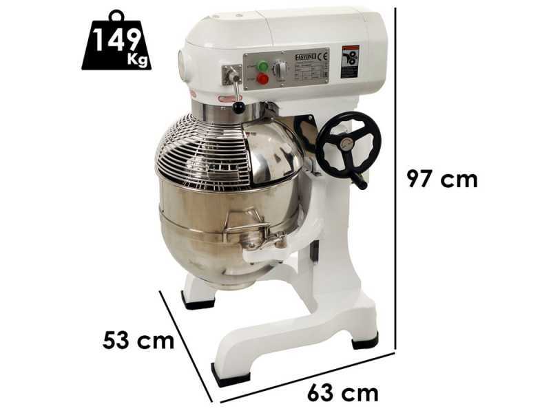 FIMAR EASYLINE B40K - Professional planetary mixer - Three-phase - Stainless steel bowl 40 litres