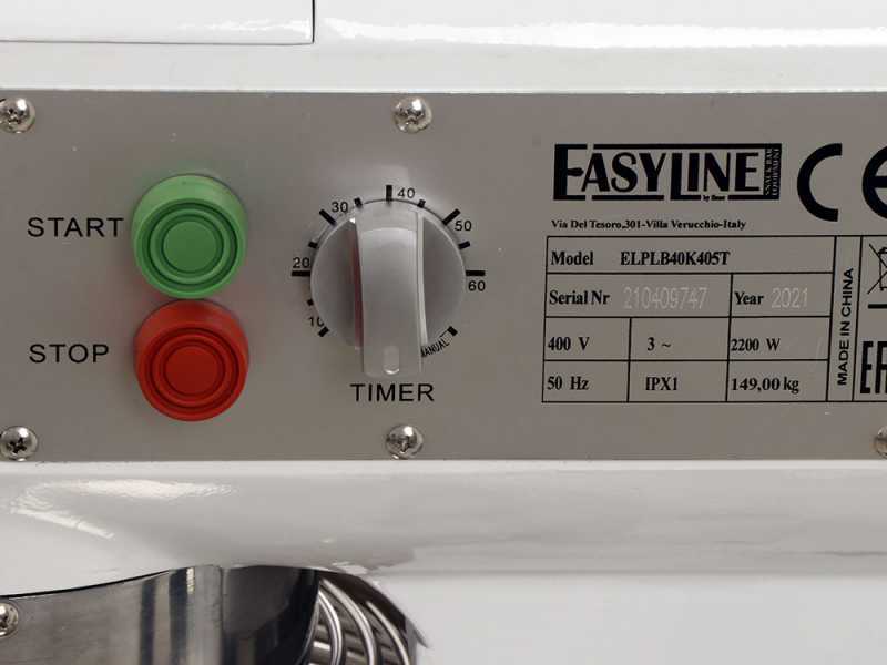 FIMAR EASYLINE B40K - Professional planetary mixer - Three-phase - Stainless steel bowl 40 litres