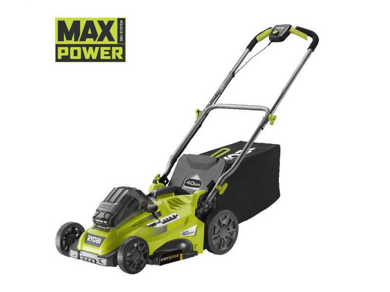 Ryobi lawn sales mower battery operated