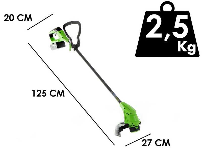 Greenworks G24ST25 - Battery-powered Edge Trimmer - 24V 4Ah