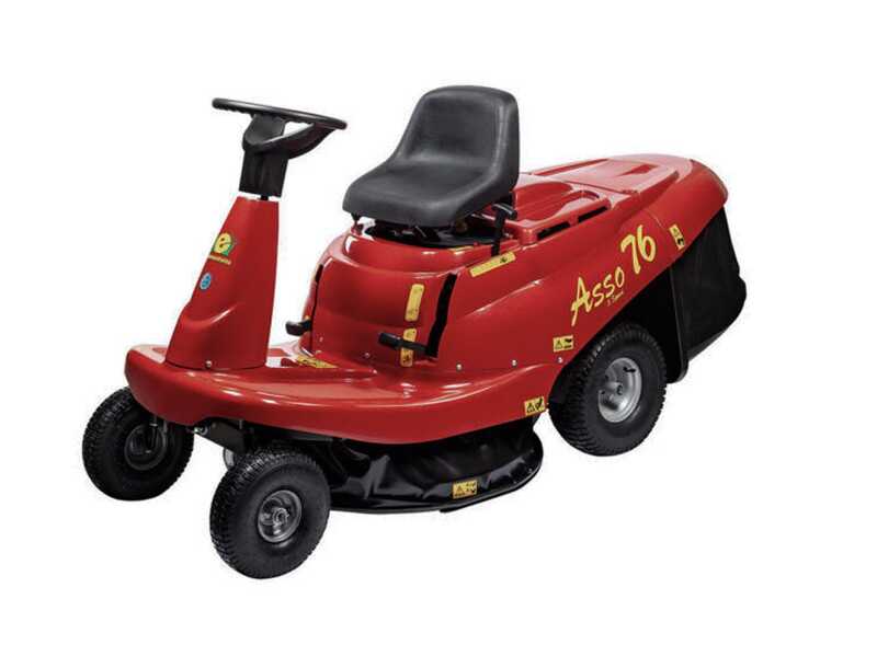 Eurosystems ASSO 76 Mini Rider - Rider Riding-on Mower - Mechanical Gearbox - 76 cm Cutting Width