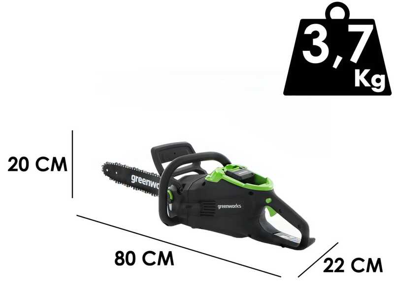 Greenworks GD48CS36 - 48V Electric Chainsaw - 36 cm Blade - WITHOUT BATTERY AND CHARGER