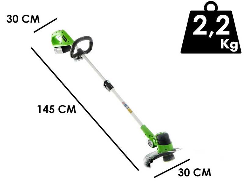 Greenworks G48LT30 - Battery-powered Edge Trimmer - 48V 2Ah
