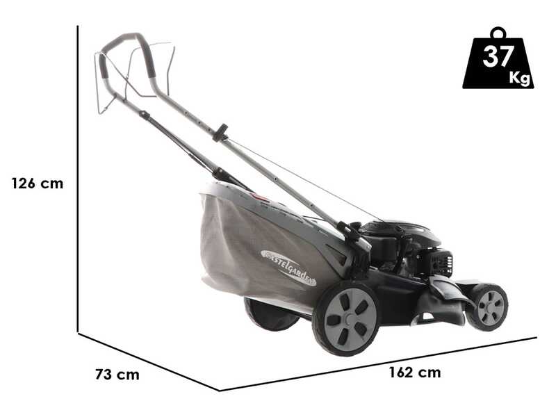 CastelGarden XS 55 S Self-propelled Petrol Lawn Mower - 4 in 1- 53 cm Cutting Width