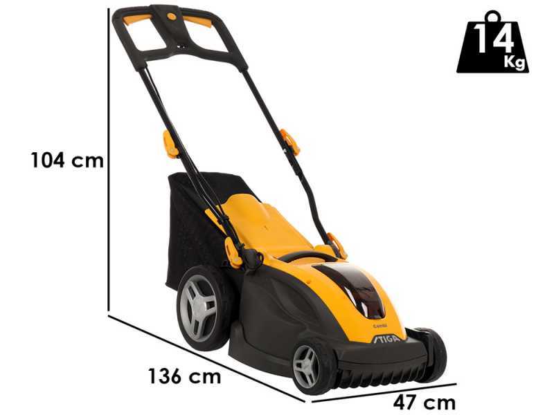 Stiga Combi 340e - Cordless lawn mower - 48V/4Ah - 38 cm cutting