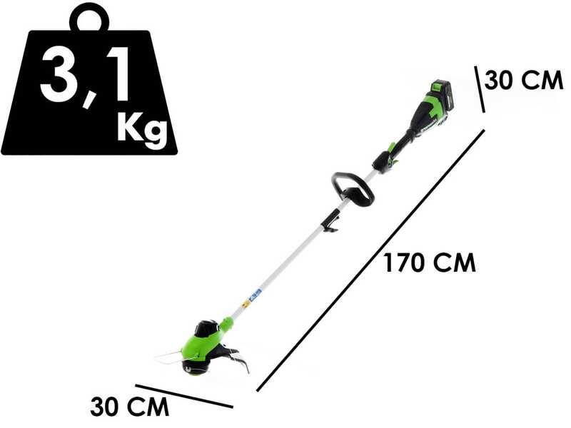 Greenworks G48ST8 - Battery-powered Edge Trimmer - 48V 2 Ah