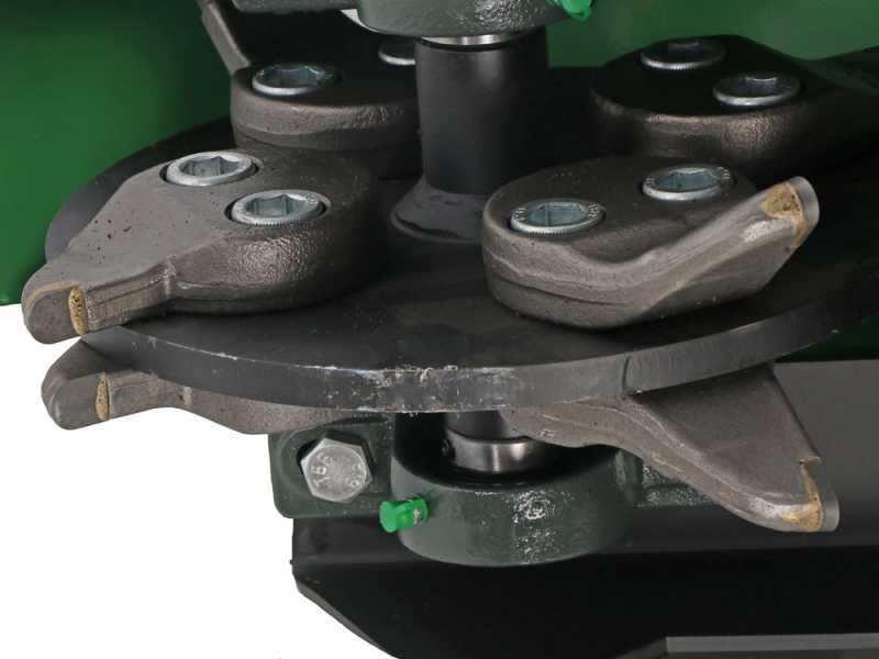 GreenBay Deep LE-330 Stump Grinder - Loncin 420 cc Engine with Electric Start - Cutting Disc with 8 Hammers in Tungsten Carbide