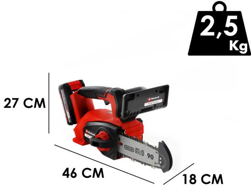 Einhell Fortexxa 18/20 TH - 18 V 2.5Ah Battery-powered Pruning Chainsaw