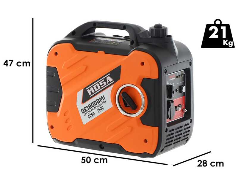 Mosa GE 1800 BMI - 2 kW Inverter Power Generator - DC 1.8 kW Single-phase