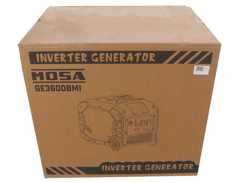 Mosa GE 3600 BMI - 4 kW Wheeled Inverter Power Generator - DC 3.6 kW Single-phase